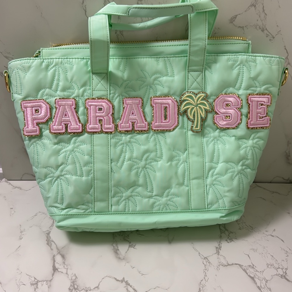 NWT Stoney Clover Lane Mini Puffy Tote in Out of Office